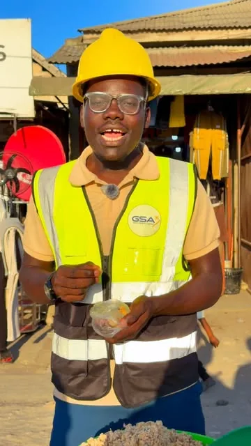 Creator at a market stall